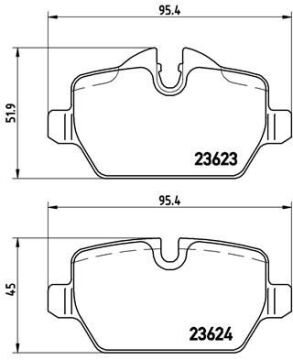 Bmw 3 Serisi E90 Fren Balatası Arka 34216767146