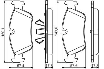 Bmw 3 Serisi E90 Fren Balatası 34116769763