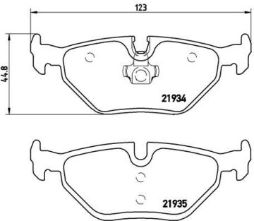 Bmw 3 Serisi E46 Fren Balatası Arka 34212157574