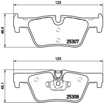 Bmw 3 Serisi F30 Fren Balatası Arka 34206799809