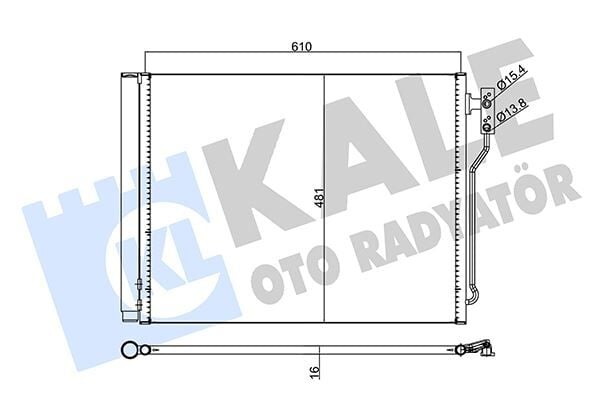 Bmw 5 Serisi F10 N20 Klima Radyatörü 64536805453