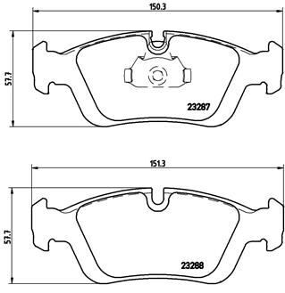 Bmw 3 Serisi E46 Fren Balatası Ön 34116761244