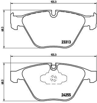 Bmw 3 Serisi E90 F30 Fren Balatası Ön 34116780711