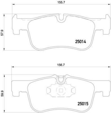 Bmw 1 Serisi F20 F21 2 Serisi F22 F23 F87 Fren Balatası Ön 34116850567