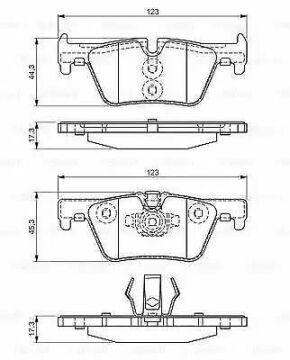 Bmw 3 Serisi F30 320d Fren Balatası Arka 34216873093