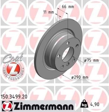 Bmw 1 Serisi F20 2 Serisi F22 Fren Diski Arka Takım 34216792225