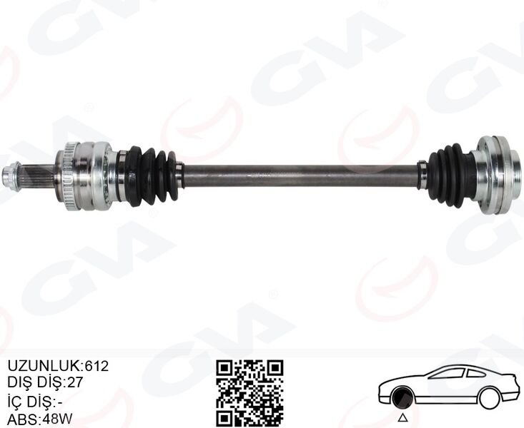 Bmw 3 Serisi E90 Komple Aks Arka Sol Otomatik Şanzıman 612mm 33217523959