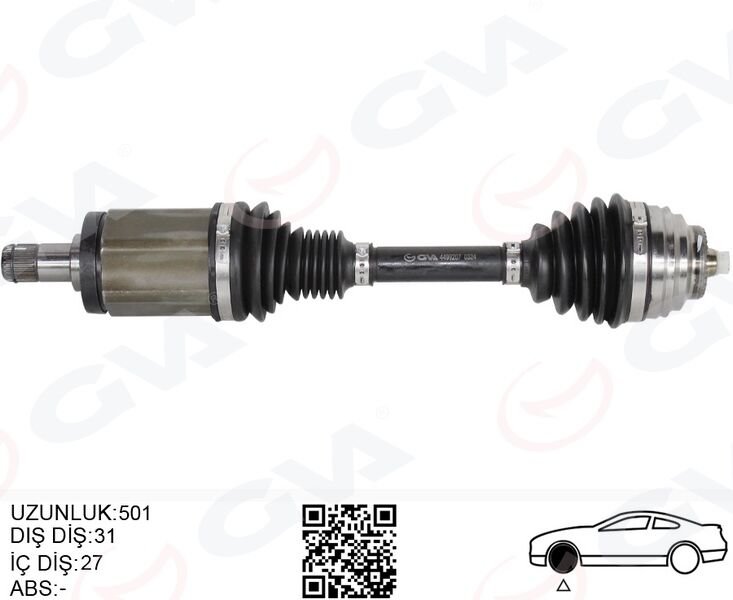 Bmw X1 E84 Komple Aks Ön Sol 501mm 2009-2015 31607605511