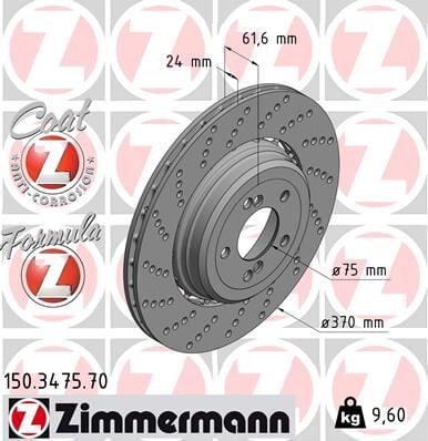 Bmw 5 Serisi E60 M5 Fren Diski Arka Sol 34112282807