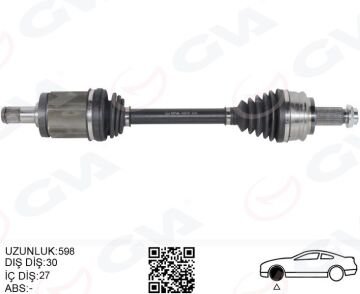 Bmw X3 E83 Komple Aks Ön Sol 2004-2011 598mm 31607529201