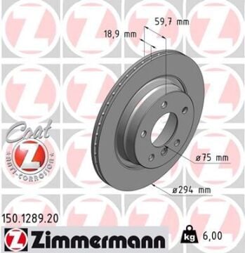 Bmw 3 Serisi E46 Fren Diski Arka Takım 98-05 34216864056