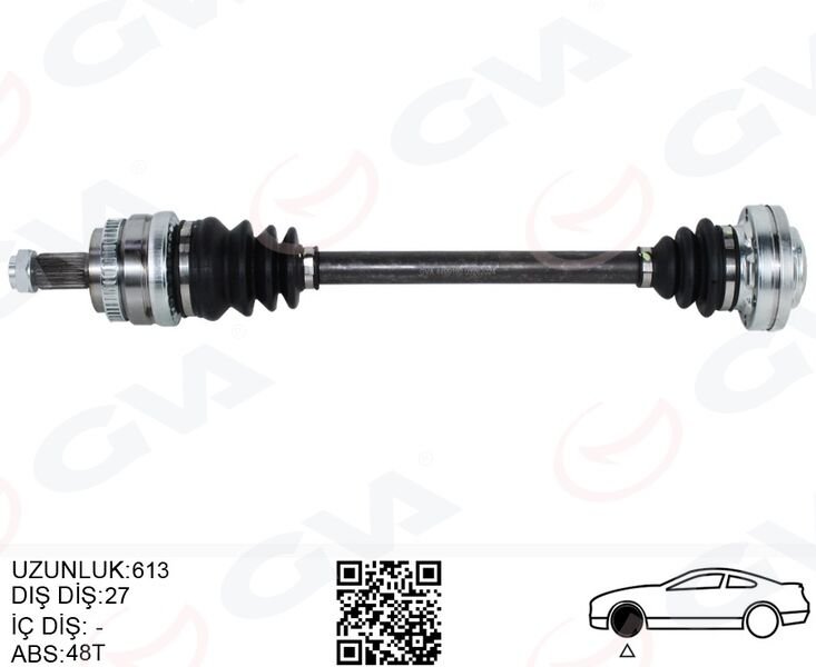 Bmw 3 Serisi E90 Komple Aks Arka Sol 607mm 33217547075