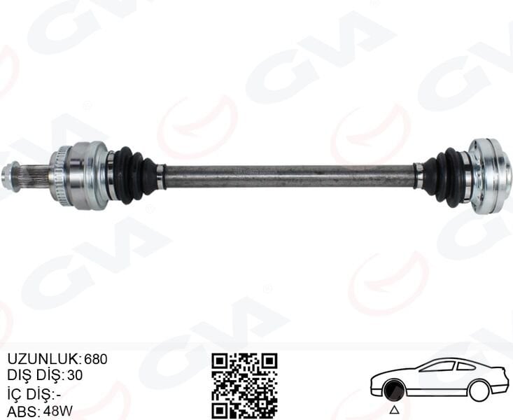 Bmw X3 E83 Komple Aks Arka Sol 680mm 33217540116