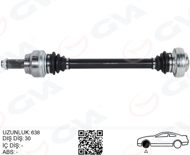 Bmw X5 F15 X6 E71 F16 Komple Aks Arka Sağ Sol 638mm 33207582141