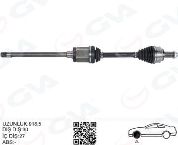 Bmw X3 E83 Komple Aks Ön Sağ 918.5mm 31607529202