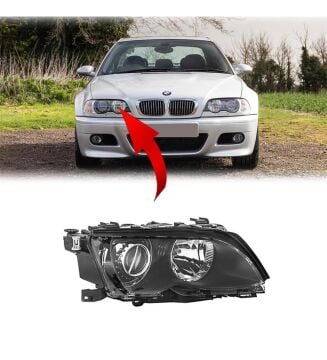 Bmw 3 Serisi E46 Sağ Ön Far Xenon Siyah 01-04 63127165776