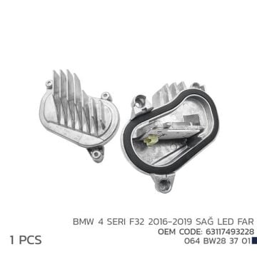 Bmw 4 Serisi F32 F33 F36 Sağ Far Led Modulü 63117493228