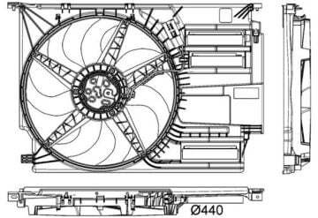 Bmw 2 Serisi F45 F46 X1 F48 X2 F39 Komple Fan 400W 12V 17427617609